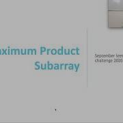 Maximum Product Subarray Leetcode September Challenge Day 11 Leetcode 152