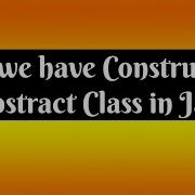 Can We Have Constructor In Abstract Class In Java Trickquestions Automation Interview