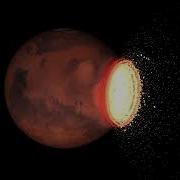 Mars Collision With Rogue Planet SPH Simulation