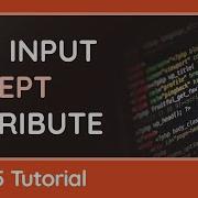 Using The Accept Attribute On File Inputs HTML Tutorial