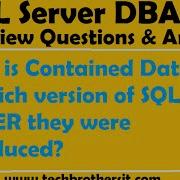 What Is Contained Database In Which Version Of SQL SERVER They Were Introduced