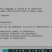 02 What Is Python Identifiers What Are Python S Keywords And Identifiers Tutorial For Beginners