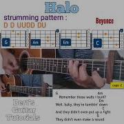 Halo Beyonce Guitar Chords W Lyrics Strumming Tutorial