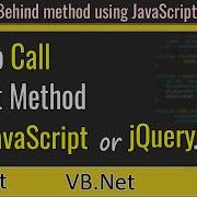 How To Call VB Net Function Via JavaScript Or JQuery Urdu Hindi