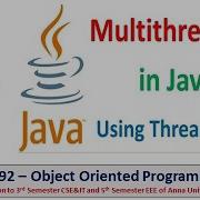Java Multithreading Using Thread Class Programs Object Oriented Programming Tamil 46