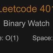 Binary Watch Leetcode 401 Python