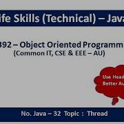 Java Thread Multithreading Life Cycle New Ready Running Blocked Dead CS8392 OOP 32