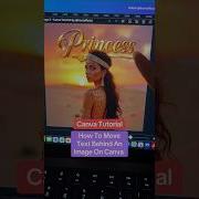 Canva Tutorial How To Move Text Behind An Image Using Canva