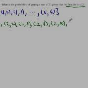 Conditional Probabilities Example 1
