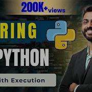 Lec 16 Introduction To Strings In Python With Examples Python For Beginners