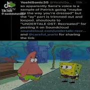 Maybe It S The Way Your Dressed Undertale Sans Spongebob