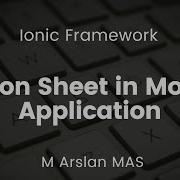 Action Sheet In Ionic Framework For Mobile Application Ionic