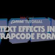 Classic Tutorial Trapcode Form Text