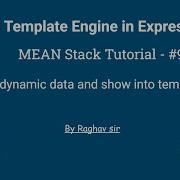 EJS Template Engine In NodeJS With Express Create Pages With EJS MEAN Stack Tutorial 9