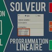 EXCEL UTILISER LE SOLVEUR Résoudre Un Problème De Programmation Linéaire Avec Le SIMPLEX