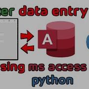 How To Create Data Entry Form Using Tkinter With MS Access Using Python Codes