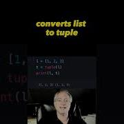 Convert Python List To Tuple Python Shorts