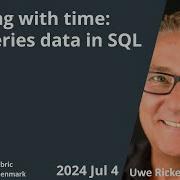 Working With Time Timeseries Data In SQL Server