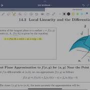 14 3 Local Linearity And The Differential Part 1