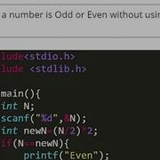 Odd Or Even Number Without Using Modulus Operator You Can Code
