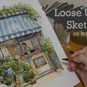 Учебник по рисованию акварелью и тушью Как нарисовать кафе