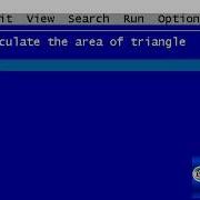QBASIC Program To Calculate The Area Of Triangle Qbasic Programming Learning Series