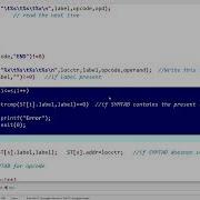 Pass 1 Of 2 Pass Assembler C Program