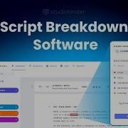 StudioBinder S Script Breakdown Software