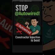 Stop Using Autowired Use Constructor Injection Instead Spring JavaDeveloper Shorts