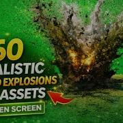 60 Realistic Ground Explosions VFX Assets 4K Green Screen Pack W Grenade Detonations