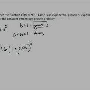 Example Exponential Models And Constant Percentage Change