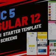 Ionic 5 Angular 12 Modern UI Componenet 15 Mobile Screens Tutorial