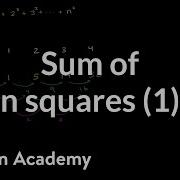 Finding The Sum Of N Squares Part 1