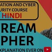 Stream Cipher Ll Information And Cyber Security Ll Explained With Example In Hindi