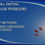 CHP9V4 ONE STEP METHODS IMPLICIT AND LINEARIZED EULER METHODS