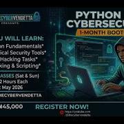 Python For Cybersecurity Bootcamp