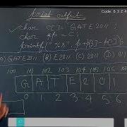 DS Example On Character Array And Pointer