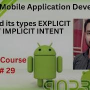 Tutorial 29 Intent And Its Types EXPLICIT INTENT IMPLICIT INTENT In Android Studio In Hindi Urdu