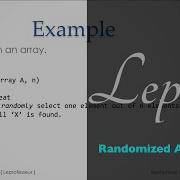 Algorithms 6 Randomized Algorithms LE PROF