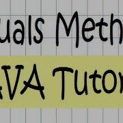 Equals Method Tutorial JAVA