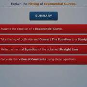 Fitting Of Exponential Curves Maths III