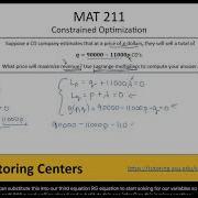 Constrained Optimization 7