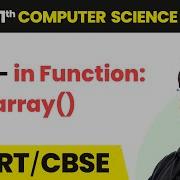 Built In Function Bytearray Strings Class 11 Computer Science Chapter 8 CBSE 2024 25