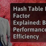 Hash Table Load Factor Explained Boost Performance Efficiency