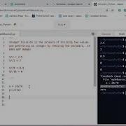 Math Basics Integer Division Python