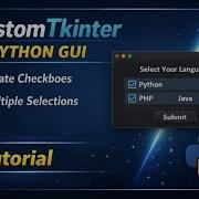Create Checkbox Widget CustomTkinter Tutorial Python For Beginners