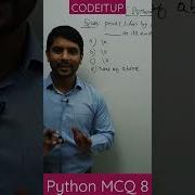 Shorts Python MCQ 08 Python Pythonmcq Pythonprogramming Pythontutorial Python3