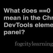 What Does 0 Mean In The Chrome Devtools Elements Panel