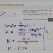 Scale Factor Of A Dilation