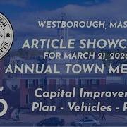 Article 12 D Police Mobile Command Unit Westborough Town Meeting Article Showcase 2026
